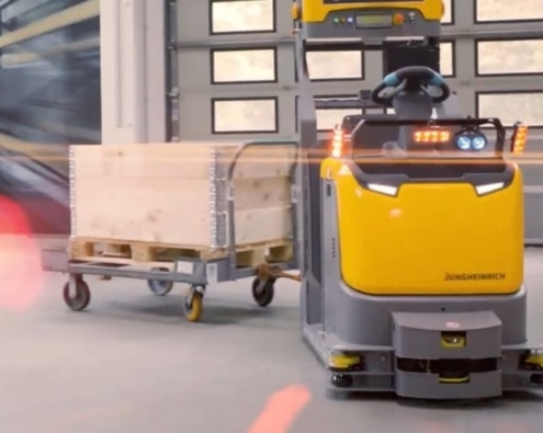 The image of Automated Guided Vehicles - Auto Hitch-Unhitch.