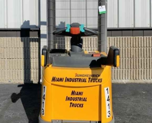 A Jungheinrich ECR216 is displayed at Miami Industrial Trucks in Dayton, OH.